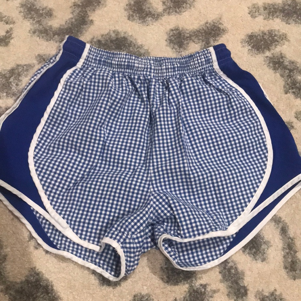 COPY - blue and white gingham lauren james shorts